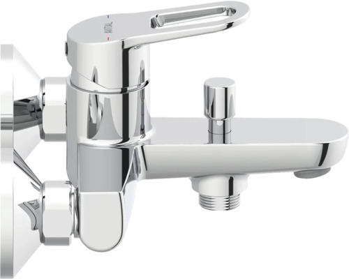 Baterie de baie montată pe suprafață din metal