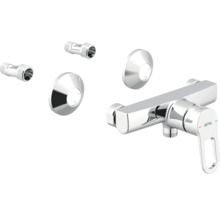 Set baterie de duș aparentă cu racorduri S și rozete