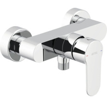Baterie de duș aparentă din metal cu mixer monocomandă