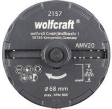 Freză de canelare Wolfcraft AMV20 cu diametrul de 68 mm, maximum 800 de rotații pe minut