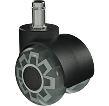 Roată scaun de birou cu roată transparentă și suport negru