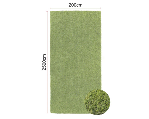 Covor de gazon artificial, lățime 200 cm și lungime 2500 cm