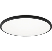 Lumină de plafon rotundă cu margine neagră