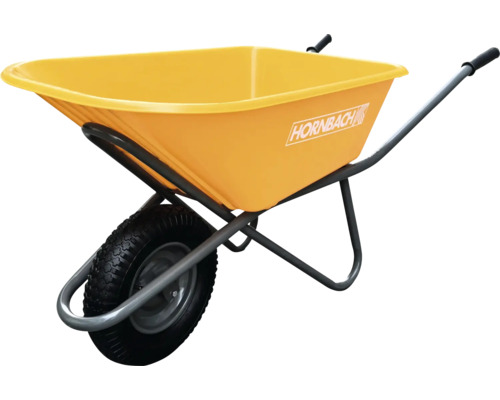 Roabă galbenă cu logo-ul Hornbach