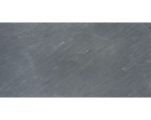 Ardezie flexibilă StoneFlex Noir Lines 61x122 cm Prim-plan cu o ardezie gri cu textură naturală