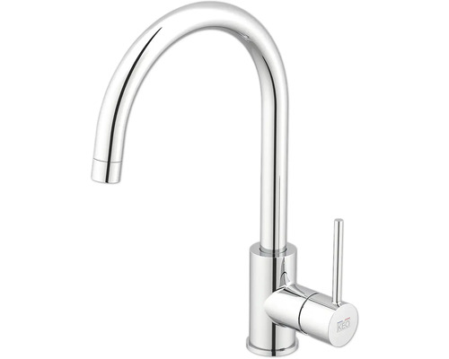 Baterie de bucătărie din metal cu gât înalt