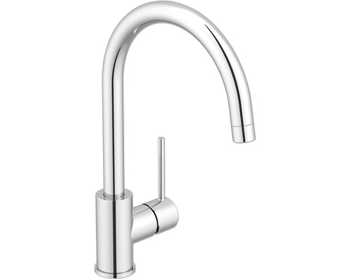 Baterie de bucătărie din metal cu gât înalt