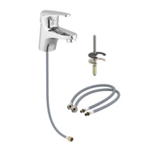 Baterie lavoar cu furtunuri de conectare și material de fixare