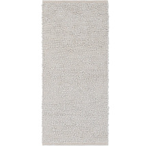 Covor de baie gri cu structură buclată