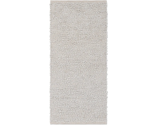 Preș Mahdia bej 65x135 cm Covor de baie gri cu structură buclată