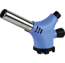 Arzător cu gaz cu inserție metalică și carcasă din plastic albastru