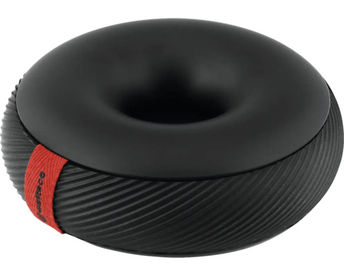 Perie de toaletă neagră cu recipient