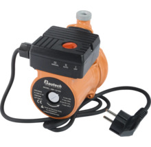 Pompă de circulație cu unitate de control neagră și cablu de alimentare