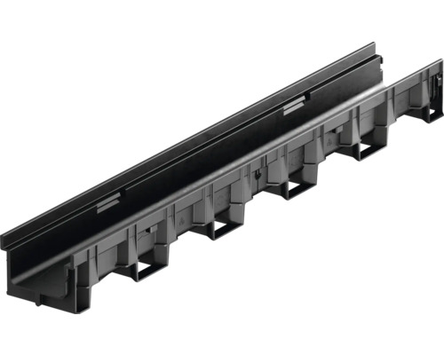 Rigolă polipropilenă ACO grătar fontă 100x138x1000 mm trafic carosabil B125 Canal de drenaj din plastic