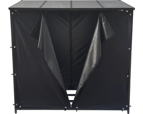 Husă de protecție neagră pentru mobilă cu deschidere cu fermoar