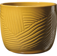 Ghiveci decorativ din ceramică cu motiv de frunze