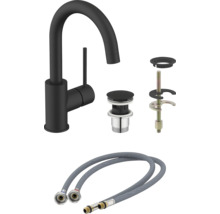 Baterie lavoar cu ventil de scurgere și furtunuri de conectare