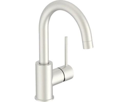 Baterie lavoar monocomandă AVITAL CLYDE eco inox periat Baterie lavoar cu gât înalt și o singură manetă