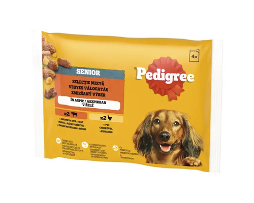 Hrană pentru câini Pedigree Senior în pungă galbenă