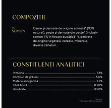 Compoziție și componente analitice ale hranei pentru animale cu somon