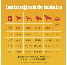 Instrucțiuni de hrănire pentru mâncare de câini