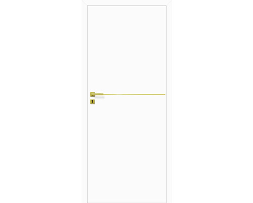 Foaie de ușă Classen alb mat Milk 4Z 203,5x74,4 cm stânga 3 balamale Ușă de interior albă cu feronerie