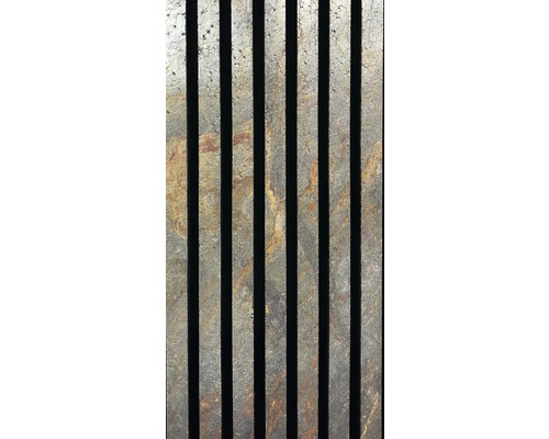 Ardezie riflaj StoneFlex Emerald Gold 41x244 cm Panou acustic din ardezie pentru placarea pereților