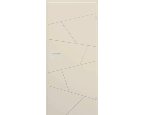 Foaie de ușă Classen Kasmir Linea 2.12 203,5x64,4 cm stânga 3 balamale Ușă de interior cu design geometric și mâner