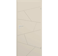 Ușă interioară netedă cu model geometric și clanță