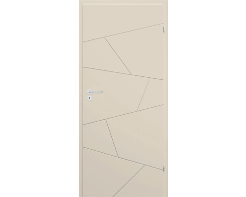 Foaie de ușă Classen Kasmir Linea 2.12 203,5x74,4 cm dreapta 3 balamale Ușă interioară netedă cu model geometric și clanță