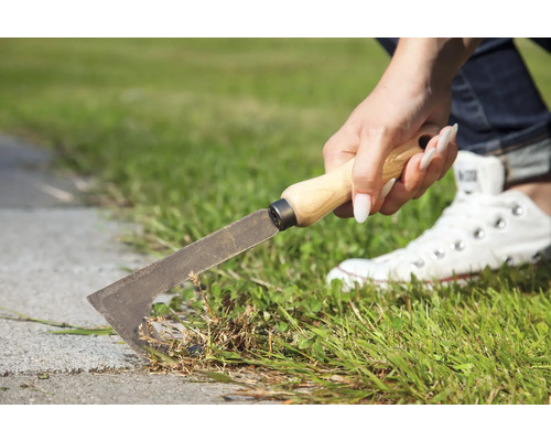 Unealtă de grădină pentru îndepărtarea ierbii și a buruienilor cu mâner din lemn