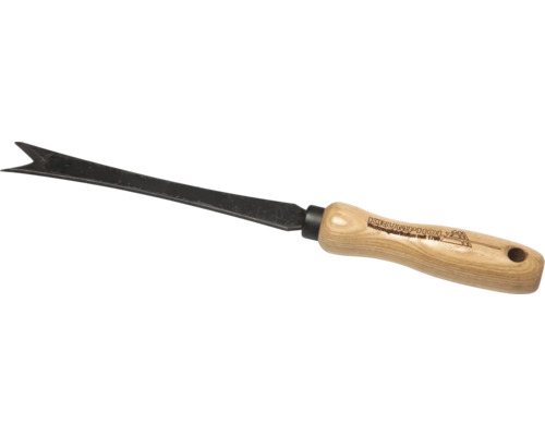 Dispozitiv de scos buruieni cu mâner din lemn