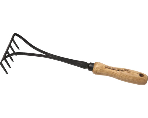 Gheară mică de grădină cu mâner din lemn