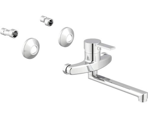 Baterie de bucătărie cu accesorii pentru montare pe perete