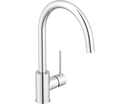 Baterie de bucătărie din metal cu gât înalt