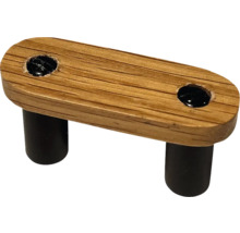 Mâner de mobilier din lemn cu picioare de fixare