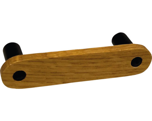 Mâner de mobilă din lemn cu picioare de fixare