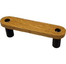 Mâner de mobilă din lemn cu două picioare de fixare