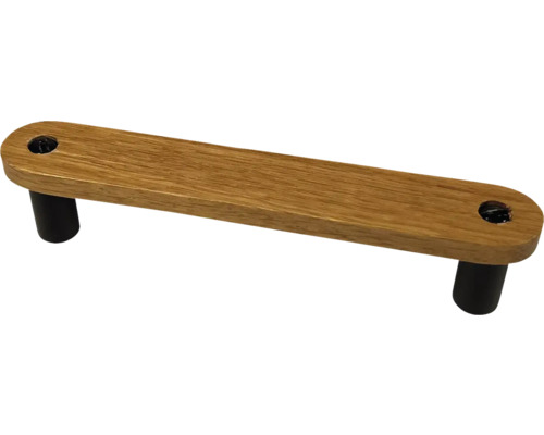Mâner de mobilă din lemn cu două puncte de fixare