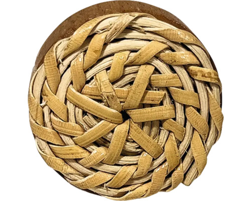 Suport rotund împletit din fibre naturale