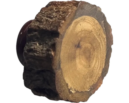 Mâner de lemn maro Ø40mm Felie de trunchi de copac cu scoarță