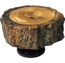 Decorațiune buturugă de copac pe soclu