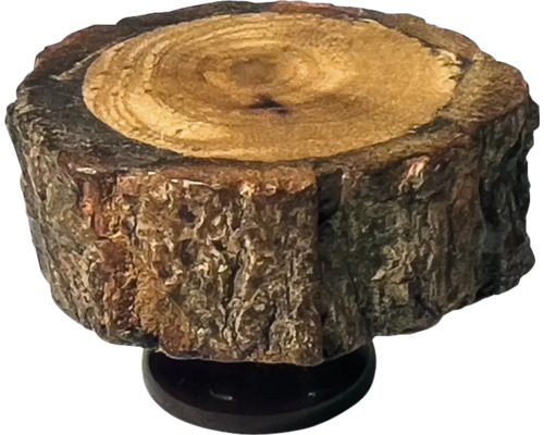 Decorațiune buturugă de copac pe soclu