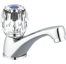 Robinet cu mâner transparent de cristal