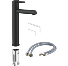 Baterie lavoar neagră cu material de instalare