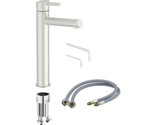 Baterie lavoar cu furtunuri flexibile de conectare și unelte de montaj