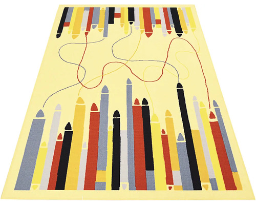 Covor cu design abstract de creion