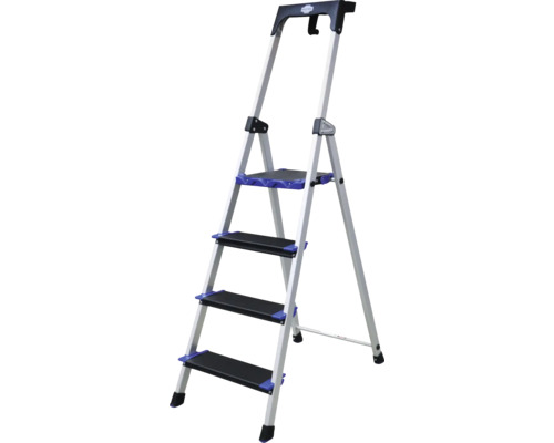 Scară cu 4 trepte din aluminiu Industrial Trepte pliabile din aluminiu cu patru trepte