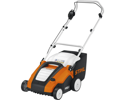 Aerator de gazon cu coș de colectare pentru îngrijirea gazonului