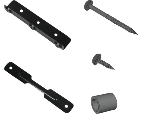 Conector metalic, șuruburi și dibluri